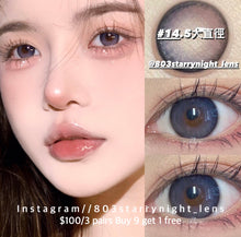 將圖片載入圖庫檢視器 現貨 波兒💙💜xiyou藍色 紫色 Blue purple 14.5mm 年拋(兩片裝)🎀可預訂請撳度數選項中最下🎀 ✨$100/3對✨