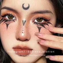 將圖片載入圖庫檢視器 現貨 大圓環棕 Xiyou 啡色 Brown 14.5mm 年拋(兩片裝)🎀可預訂請撳度數選項中最下🎀 ✨$100/3對✨