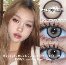 將圖片載入圖庫檢視器 現貨 金黎米  Clamido 啡色 brown 14.20mm 年拋 (兩片裝)🎀可預訂請撳度數選項中最下🎀 ✨$100/3對✨