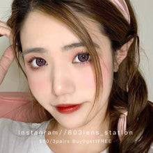 將圖片載入圖庫檢視器 現貨 大圓環紫 Pink purple 粉紅色 紫色 14.5mm 年拋(兩片裝)🎀可預訂請撳度數選項中最下🎀 ✨$100/3對✨