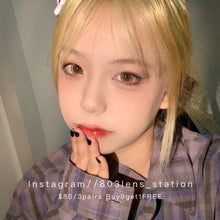 將圖片載入圖庫檢視器 現貨 prenta 甜橙🍊珍寶珠 啡色 Brown14.5 mm 半年拋(兩片裝)🎀可預訂請撳度數選項中最下🎀 ✨$100/3對✨