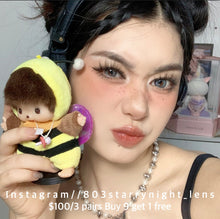 將圖片載入圖庫檢視器 現貨 亞裔甜心藍 af queen 藍色 Blue14.50mm 年拋 (兩片裝)🎀可預訂請撳度數選項中最下🎀 ✨$100/3對✨