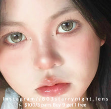 將圖片載入圖庫檢視器 現貨 亞裔甜心灰🩶 af queen 灰色 gray14.50mm 年拋 (兩片裝)🎀可預訂請撳度數選項中最下🎀 ✨$100/3對✨