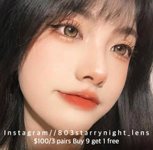 將圖片載入圖庫檢視器 現貨  波斯菊棕🤎 xiyou 啡色 brown 14.50mm 年拋 (兩片裝)🎀可預訂請撳度數選項中最下🎀 ✨$100/3對✨