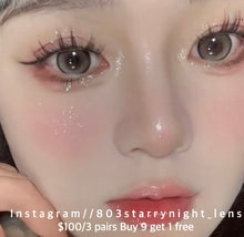 將圖片載入圖庫檢視器 現貨 煉乳咖啡🤎🩶Af Queen啡色 灰色 Brown gray14.50mm 年拋 (兩片裝)🎀可預訂請撳度數選項中最下🎀 ✨$100/3對✨