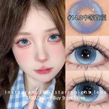 將圖片載入圖庫檢視器 新品預訂✨ 夢幻香波藍🩵  Ovo 藍色 blue 14.20mm 半年拋 (兩片裝) 🎀可預訂請撳度數選項中最下🎀 ✨$100/3對✨
