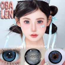 將圖片載入圖庫檢視器 現貨 超大冰雪奇緣❄️  Obalen 藍色 blue 14.50mm 半年拋 (兩片裝) 🎀可預訂請撳度數選項中最下🎀 ✨$140/3對✨
