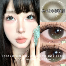 將圖片載入圖庫檢視器 新品預訂✨  茉莉清茶🍵 thestarlens 綠色 green 14.20mm 半年拋 (兩片裝) 🎀可預訂請撳度數選項中最下🎀 ✨$100/3對✨
