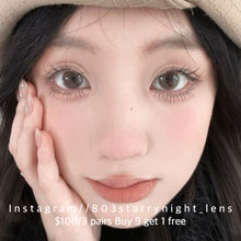 將圖片載入圖庫檢視器 新品預訂✨  落日奶酪🧀 thestarlens  啡色 brown 14.20mm 半年拋 (兩片裝) 🎀可預訂請撳度數選項中最下🎀 ✨$100/3對✨
