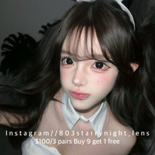 將圖片載入圖庫檢視器 新品預訂✨ 大大亮黑🖤 af 黑色 black 14.50mm 年拋 (兩片裝) 🎀可預訂請撳度數選項中最下🎀 ✨$100/3對✨
