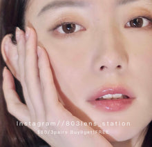 將圖片載入圖庫檢視器 現貨 膠原酒褐 啡色 補完不補❗️brown 14.2mm 年拋（兩片裝）✨$100/3對✨
