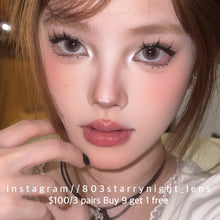 將圖片載入圖庫檢視器 現貨 慵懶星雲☁️  thestarlens 灰色 gray 14.0 mm 半年拋（兩片裝）🎀可預訂請撳度數選項中最下🎀  ✨$100/3對✨
