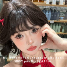將圖片載入圖庫檢視器 現貨 糖醋荷包蛋🤎 Tina 啡色 黑色 brown black 14.20mm 半年拋 (兩片裝) 🎀可預訂請撳度數選項中最下🎀 ✨$100/3對✨
