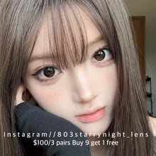 將圖片載入圖庫檢視器 現貨 糖醋荷包蛋🤎 Tina 啡色 黑色 brown black 14.20mm 半年拋 (兩片裝) 🎀可預訂請撳度數選項中最下🎀 ✨$100/3對✨
