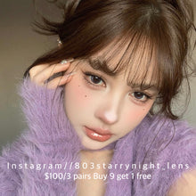 將圖片載入圖庫檢視器 新品預訂✨ 月亮泡饃💜 The starlens  紫色 Purple 14.50mm 半年拋 (兩片裝) 🎀可預訂請撳度數選項中最下🎀 ✨$100/3對✨
