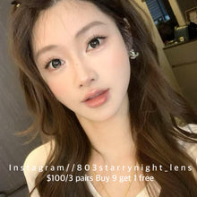 將圖片載入圖庫檢視器 現貨哭哭包🩶 Tina 黑色 灰色 gray black 14.50mm 半年拋 (兩片裝) 🎀可預訂請撳度數選項中最下🎀 ✨$100/3對✨
