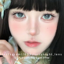將圖片載入圖庫檢視器 現貨 漠河極光 💚  thestarlens 綠色 green 14.20mm 半年拋 (兩片裝) 🎀可預訂請撳度數選項中最下🎀 ✨$100/3對✨
