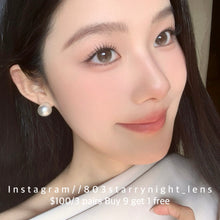 將圖片載入圖庫檢視器 現貨 裸杏🤎 Tina 啡色 brown 14.50mm 半年拋 (兩片裝) 🎀可預訂請撳度數選項中最下🎀 ✨$100/3對✨
