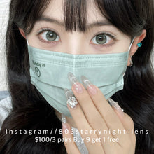 將圖片載入圖庫檢視器 現貨 小幽靈👻 Ovo 綠色 green 14.20mm 半年拋 (兩片裝) 🎀可預訂請撳度數選項中最下🎀 ✨$100/3對✨
