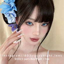 將圖片載入圖庫檢視器 新品預訂✨  尋找蝴蝶🦋🩵  thestarlens 藍色 blue 14.50mm 半年拋 (兩片裝) 🎀可預訂請撳度數選項中最下🎀 ✨$100/3對✨
