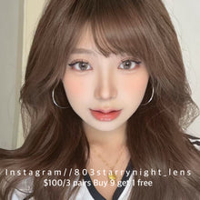 將圖片載入圖庫檢視器 現貨 水靈靈 thestarlens 啡色  brown 14.50mm 半年拋 (兩片裝) 🎀可預訂請撳度數選項中最下🎀 ✨$100/3對✨
