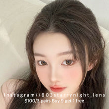將圖片載入圖庫檢視器 現貨  椰奶球棕🤎 thestarlens 啡色 brown 14.50mm 半年拋 (兩片裝) 🎀可預訂請撳度數選項中最下🎀 ✨$100/3對✨

