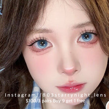 將圖片載入圖庫檢視器 新品預訂✨ 夢幻香波藍🩵  Ovo 藍色 blue 14.20mm 半年拋 (兩片裝) 🎀可預訂請撳度數選項中最下🎀 ✨$100/3對✨
