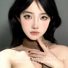 將圖片載入圖庫檢視器 現貨 檸檬海灘🏖️ thestarlens 啡色 brown 14.50mm 半年拋 (兩片裝) 🎀可預訂請撳度數選項中最下🎀 ✨$100/3對✨
