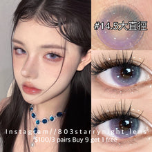 將圖片載入圖庫檢視器 現貨 雙面人生💜 thestarlens 紫色 藍色 Purple blue 14.50mm 半年拋 (兩片裝) 🎀可預訂請撳度數選項中最下🎀 ✨$100/3對✨
