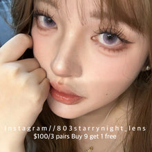 將圖片載入圖庫檢視器 現貨 雙面人生💜 thestarlens 紫色 藍色 Purple blue 14.50mm 半年拋 (兩片裝) 🎀可預訂請撳度數選項中最下🎀 ✨$100/3對✨
