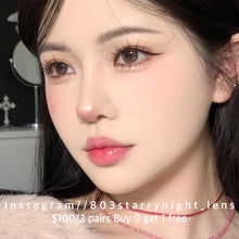 將圖片載入圖庫檢視器 現貨 巴斯克玫瑰🩷🌹 ovolook 粉紅色 啡色 brown pink 14.20mm 半年拋 (兩片裝)
