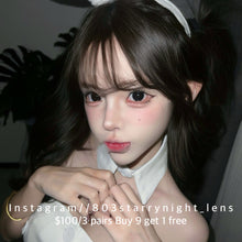 將圖片載入圖庫檢視器 新品預訂✨ 大大亮黑🖤 af 黑色 black 14.50mm 年拋 (兩片裝) 🎀可預訂請撳度數選項中最下🎀 ✨$100/3對✨
