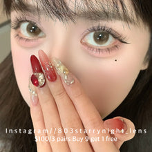 將圖片載入圖庫檢視器 現貨 裸杏🤎 Tina 啡色 brown 14.50mm 半年拋 (兩片裝) 🎀可預訂請撳度數選項中最下🎀 ✨$100/3對✨
