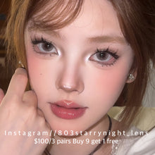 將圖片載入圖庫檢視器 現貨 慵懶星雲☁️  thestarlens 灰色 gray 14.0 mm 半年拋（兩片裝）🎀可預訂請撳度數選項中最下🎀  ✨$100/3對✨
