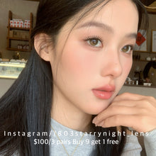 將圖片載入圖庫檢視器 現貨 陽光琥珀☀️ thestarlens 啡色 brown 14.20mm 半年拋 (兩片裝) 🎀可預訂請撳度數選項中最下🎀 ✨$100/3對✨
