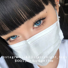 將圖片載入圖庫檢視器 現貨 暗夜魔法💙 tina 藍色 blue 14.20mm 半年拋 (兩片裝)
