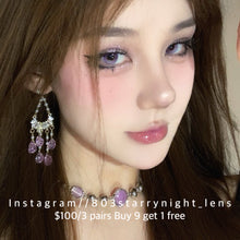 將圖片載入圖庫檢視器 新品預訂✨  苗疆少女💜  Tina 紫色 purple 14.20mm 半年拋 (兩片裝) 🎀可預訂請撳度數選項中最下🎀 ✨$100/3對✨
