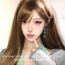 將圖片載入圖庫檢視器 現貨 泰有味🤎 Tina 啡色 brown 14.20mm 半年拋 (兩片裝) 🎀可預訂請撳度數選項中最下🎀 ✨$100/3對✨
