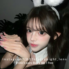 將圖片載入圖庫檢視器 新品預訂✨ 大大亮黑🖤 af 黑色 black 14.50mm 年拋 (兩片裝) 🎀可預訂請撳度數選項中最下🎀 ✨$100/3對✨
