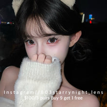 將圖片載入圖庫檢視器 現貨 大眼乖乖🤎  thestarlens 啡色  Brown 14.5mm 年拋（兩片裝）🎀可預訂請撳度數選項中最下🎀 ✨$100/3對✨
