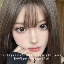 將圖片載入圖庫檢視器 現貨 糖醋荷包蛋🤎 Tina 啡色 黑色 brown black 14.20mm 半年拋 (兩片裝) 🎀可預訂請撳度數選項中最下🎀 ✨$100/3對✨
