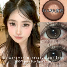 將圖片載入圖庫檢視器 現貨 大眼乖乖🤎  thestarlens 啡色  Brown 14.5mm 年拋（兩片裝）🎀可預訂請撳度數選項中最下🎀 ✨$100/3對✨
