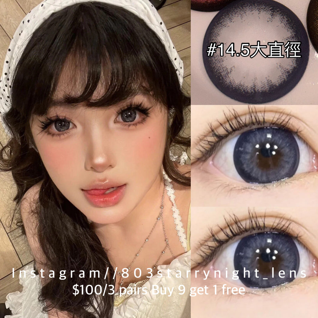 新品預訂✨   海藍托帕💙 af 藍色 blue 14.50mm 年拋 (兩片裝) 🎀可預訂請撳度數選項中最下🎀 ✨$100/3對✨