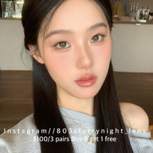 將圖片載入圖庫檢視器 現貨 陽光琥珀☀️ thestarlens 啡色 brown 14.20mm 半年拋 (兩片裝) 🎀可預訂請撳度數選項中最下🎀 ✨$100/3對✨

