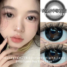 將圖片載入圖庫檢視器 新品預訂✨ 可可豆🖤  Tina 黑色 black 14.20mm 半年拋 (兩片裝) 🎀可預訂請撳度數選項中最下🎀 ✨$100/3對✨
