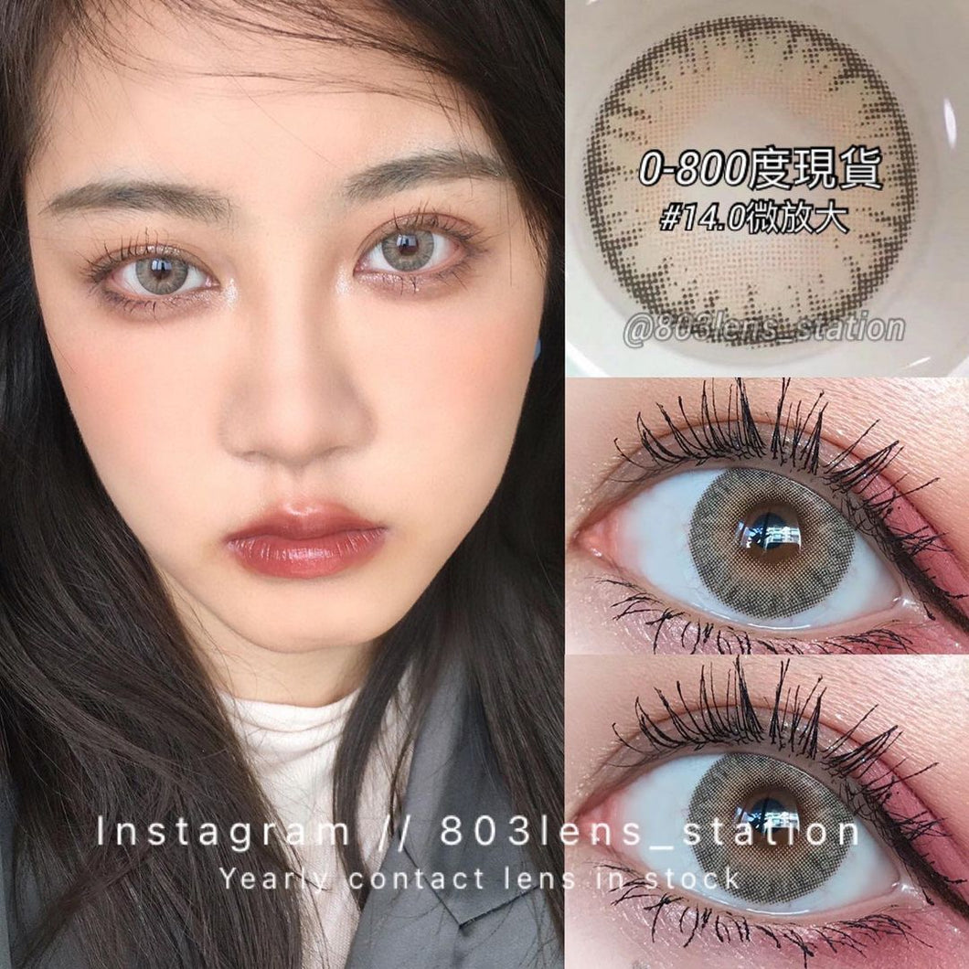 現貨 Eyewish 阿曼棕 啡色 Brown 14.0mm 年拋（兩片裝）