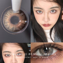 將圖片載入圖庫檢視器 現貨 Eyewish 阿曼棕 啡色 Brown 14.0mm 年拋（兩片裝）
