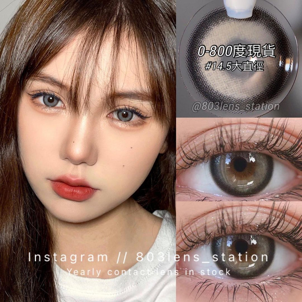 現貨 Eyewish 安娜銀灰 灰色 Grey 14.5mm 年拋（兩片裝）